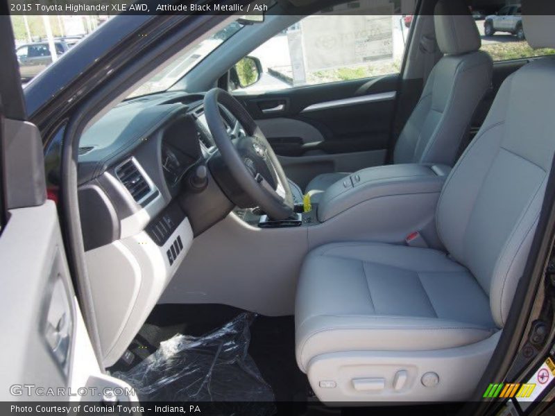 Attitude Black Metallic / Ash 2015 Toyota Highlander XLE AWD
