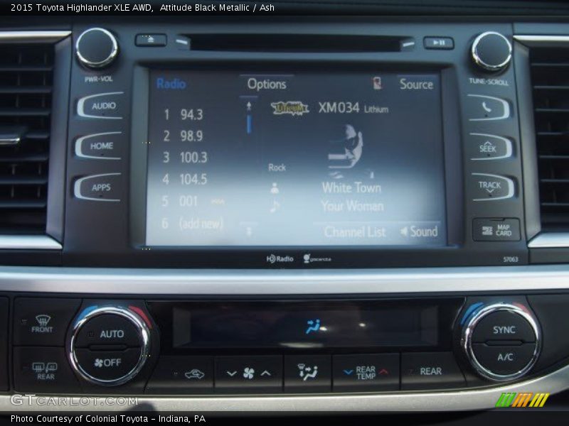 Attitude Black Metallic / Ash 2015 Toyota Highlander XLE AWD