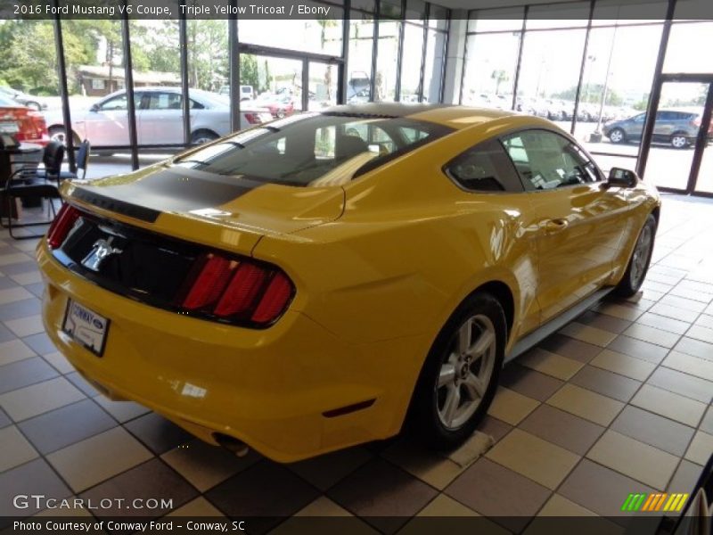 Triple Yellow Tricoat / Ebony 2016 Ford Mustang V6 Coupe