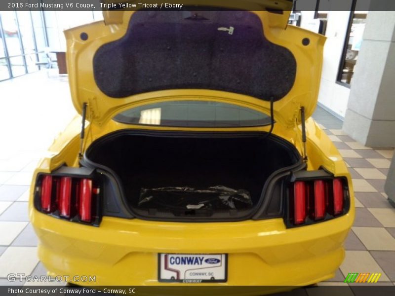 Triple Yellow Tricoat / Ebony 2016 Ford Mustang V6 Coupe
