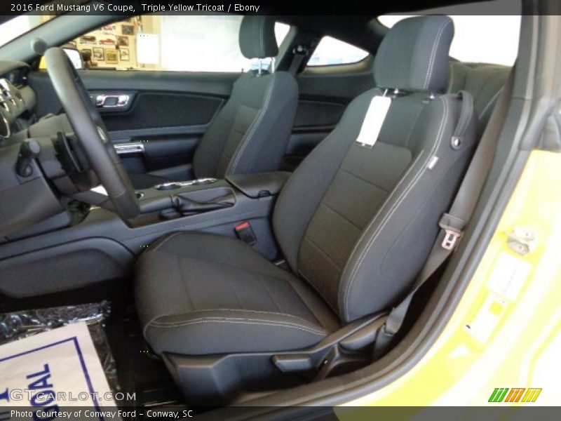 Front Seat of 2016 Mustang V6 Coupe