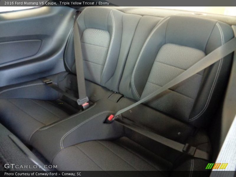 Rear Seat of 2016 Mustang V6 Coupe