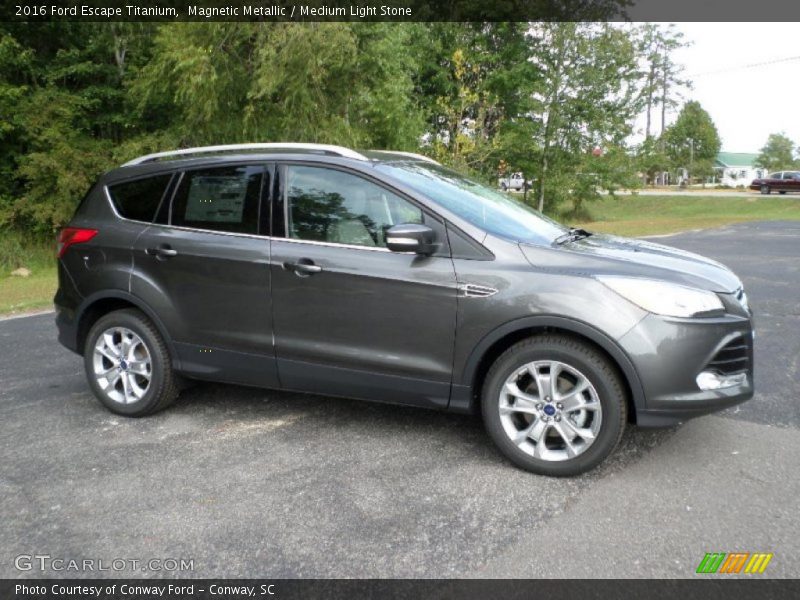 Magnetic Metallic / Medium Light Stone 2016 Ford Escape Titanium