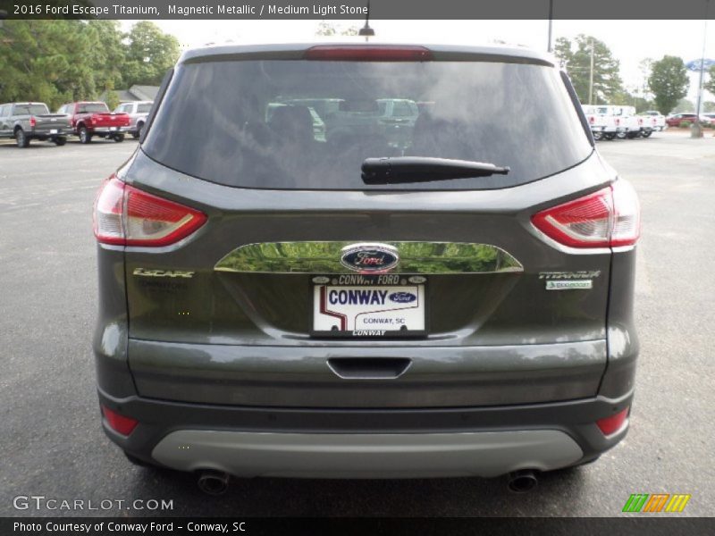 Magnetic Metallic / Medium Light Stone 2016 Ford Escape Titanium