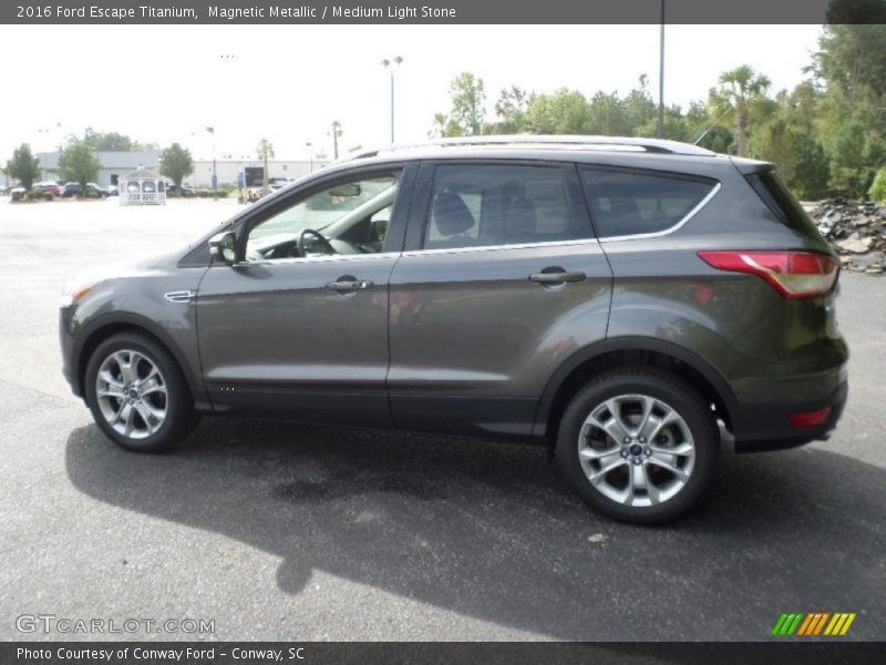 Magnetic Metallic / Medium Light Stone 2016 Ford Escape Titanium