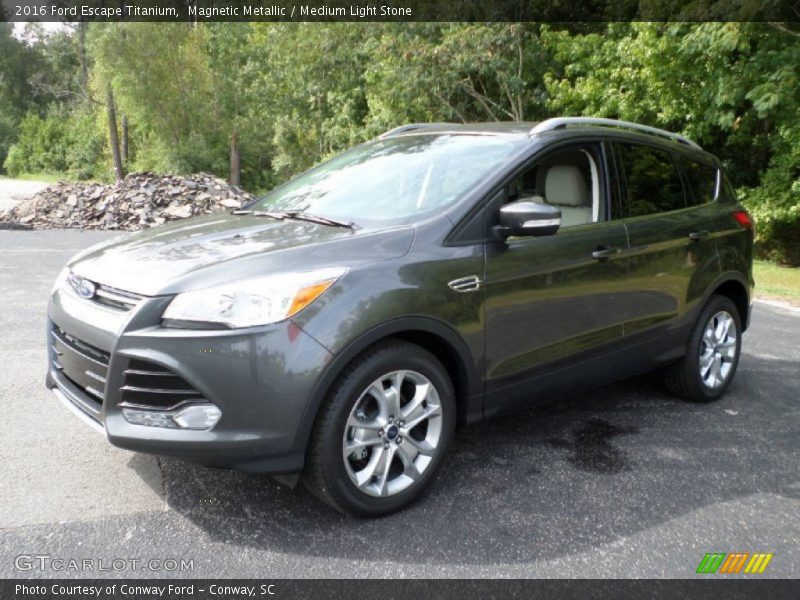 Magnetic Metallic / Medium Light Stone 2016 Ford Escape Titanium