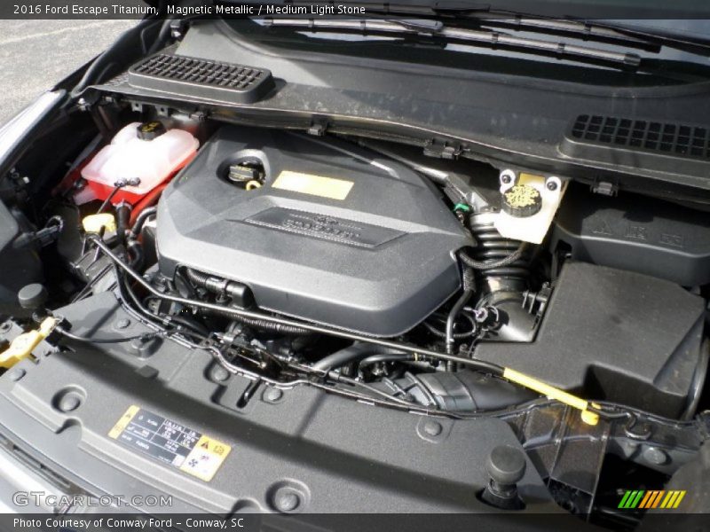Magnetic Metallic / Medium Light Stone 2016 Ford Escape Titanium