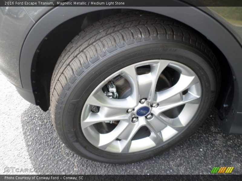 Magnetic Metallic / Medium Light Stone 2016 Ford Escape Titanium
