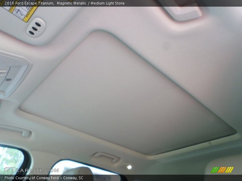 Magnetic Metallic / Medium Light Stone 2016 Ford Escape Titanium