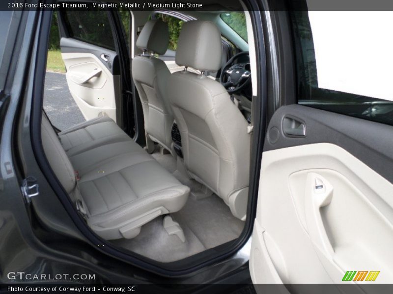 Magnetic Metallic / Medium Light Stone 2016 Ford Escape Titanium