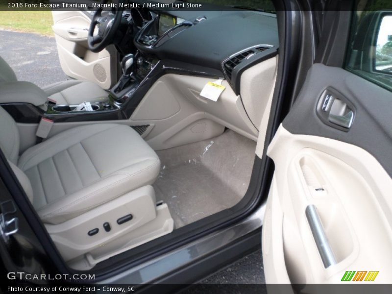Magnetic Metallic / Medium Light Stone 2016 Ford Escape Titanium