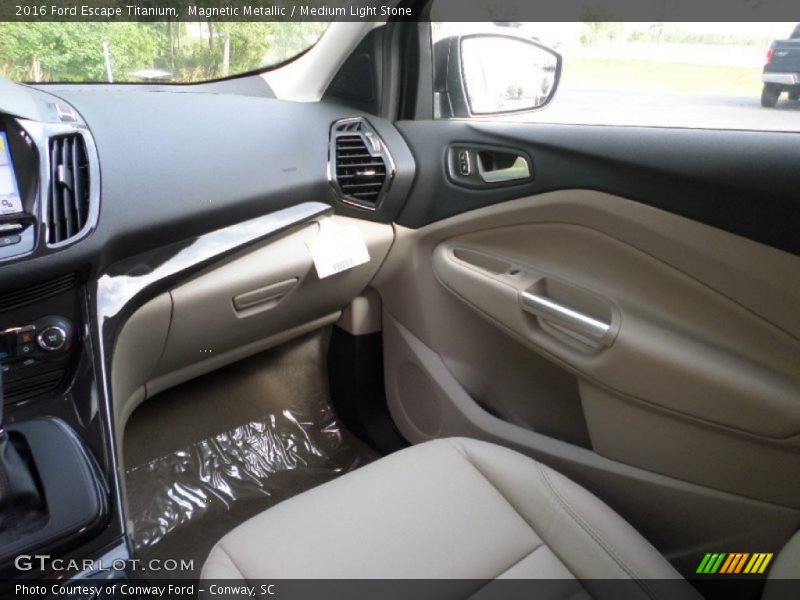 Magnetic Metallic / Medium Light Stone 2016 Ford Escape Titanium