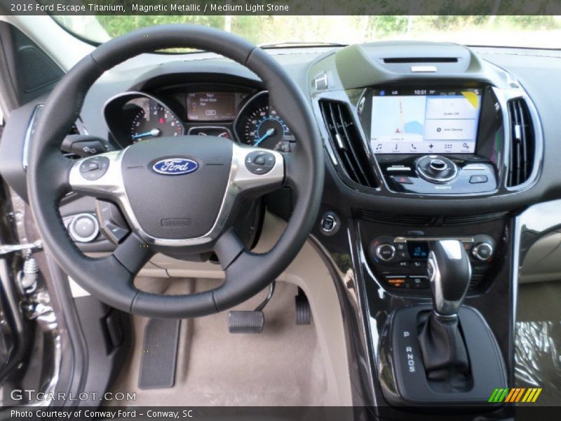 Magnetic Metallic / Medium Light Stone 2016 Ford Escape Titanium