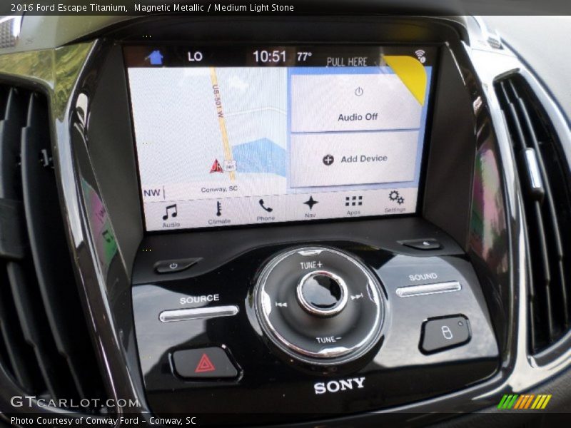 Magnetic Metallic / Medium Light Stone 2016 Ford Escape Titanium