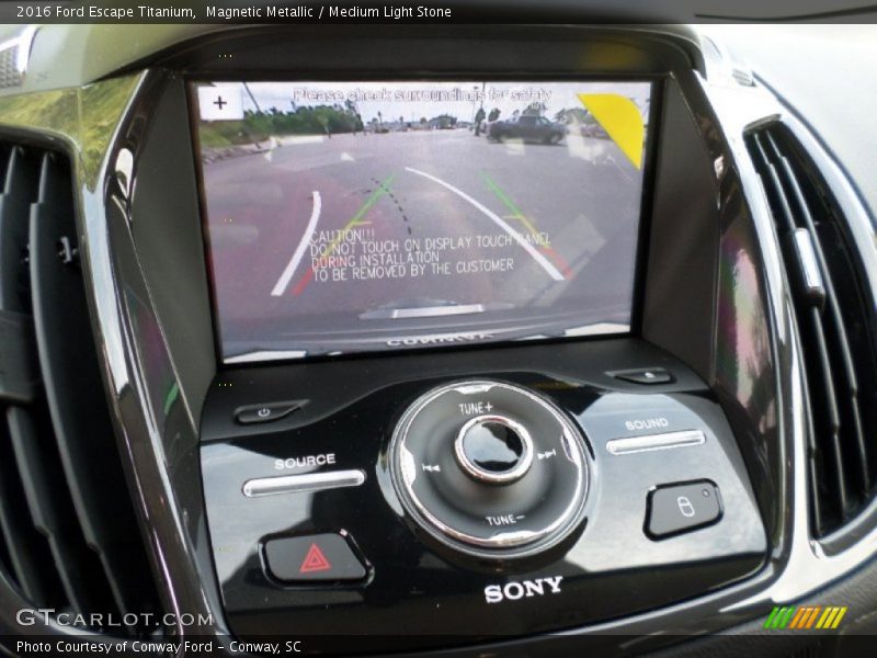 Magnetic Metallic / Medium Light Stone 2016 Ford Escape Titanium