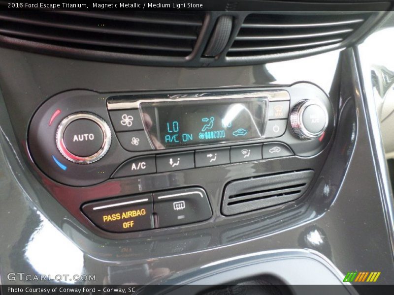 Magnetic Metallic / Medium Light Stone 2016 Ford Escape Titanium