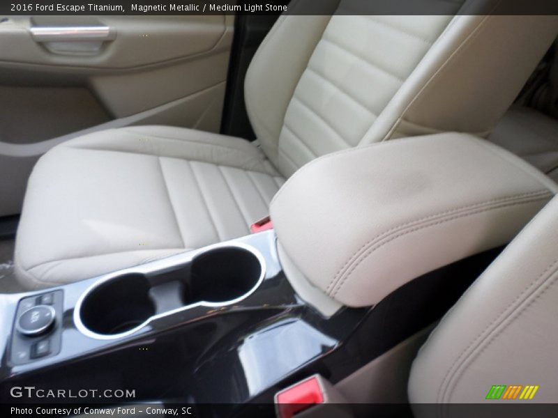 Magnetic Metallic / Medium Light Stone 2016 Ford Escape Titanium