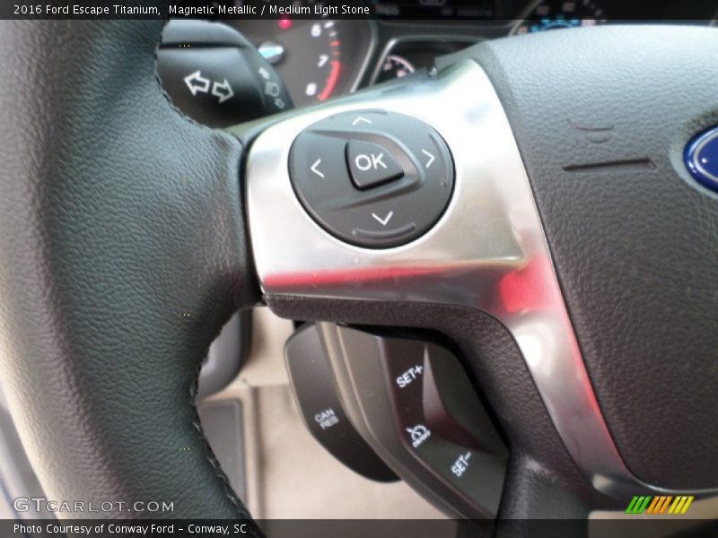 Magnetic Metallic / Medium Light Stone 2016 Ford Escape Titanium