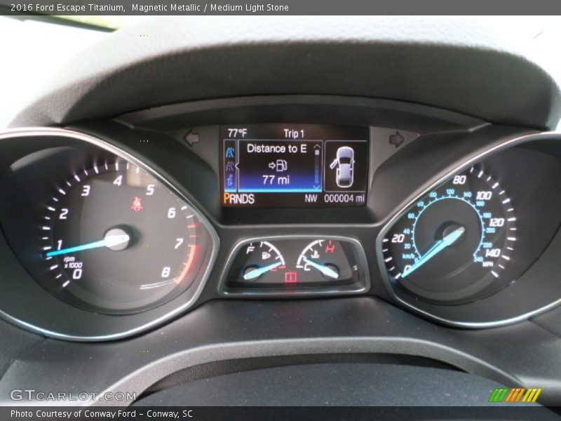 Magnetic Metallic / Medium Light Stone 2016 Ford Escape Titanium