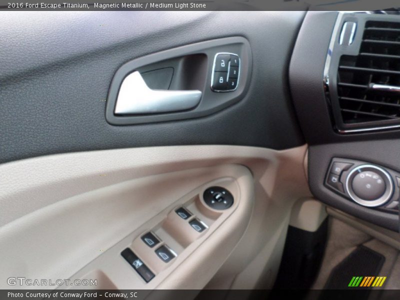 Magnetic Metallic / Medium Light Stone 2016 Ford Escape Titanium