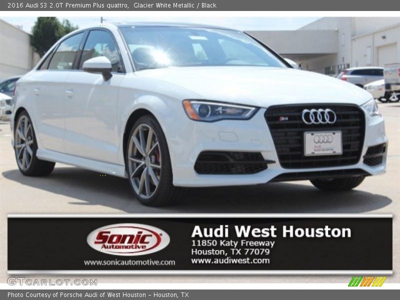 Glacier White Metallic / Black 2016 Audi S3 2.0T Premium Plus quattro