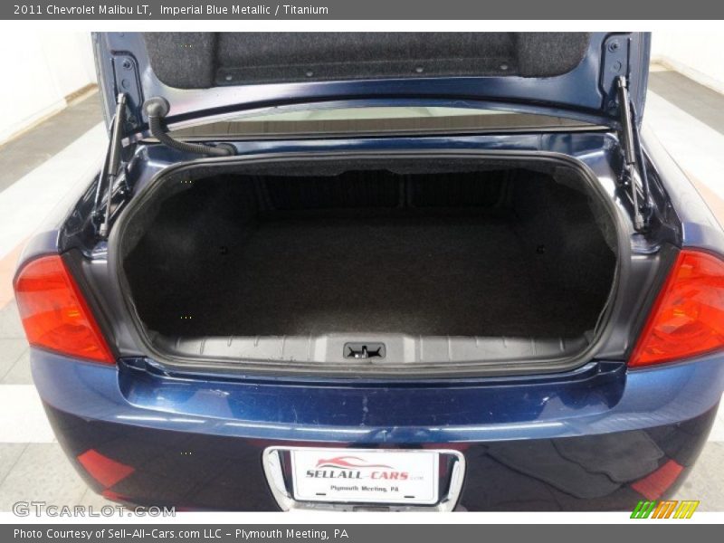 Imperial Blue Metallic / Titanium 2011 Chevrolet Malibu LT