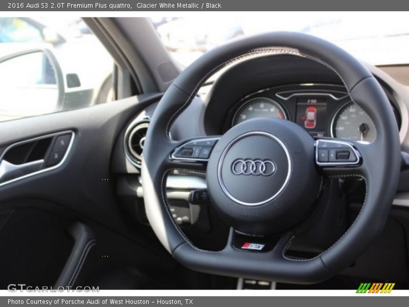 Glacier White Metallic / Black 2016 Audi S3 2.0T Premium Plus quattro