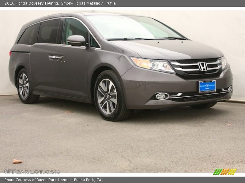 Smoky Topaz Metallic / Truffle 2016 Honda Odyssey Touring