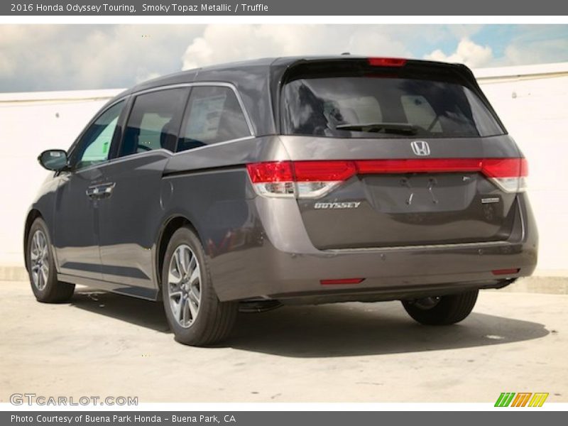 Smoky Topaz Metallic / Truffle 2016 Honda Odyssey Touring
