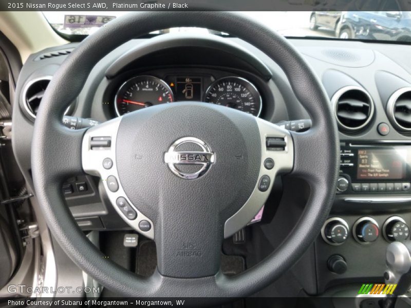 Platinum Graphite / Black 2015 Nissan Rogue Select S AWD