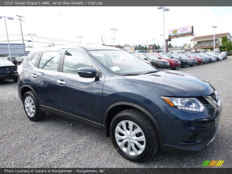 Arctic Blue Metallic / Charcoal 2015 Nissan Rogue S AWD