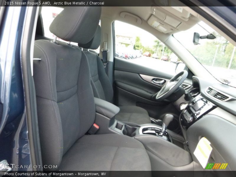 Arctic Blue Metallic / Charcoal 2015 Nissan Rogue S AWD