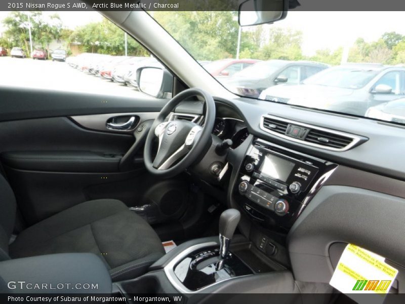 Arctic Blue Metallic / Charcoal 2015 Nissan Rogue S AWD