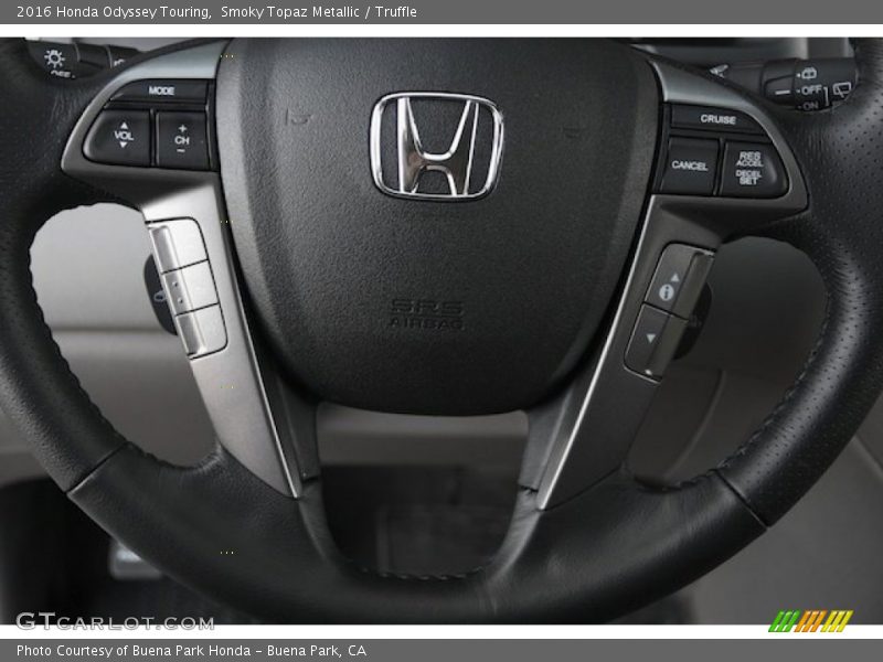 Smoky Topaz Metallic / Truffle 2016 Honda Odyssey Touring