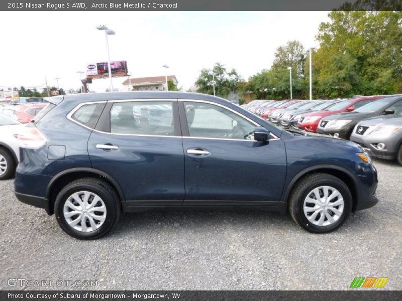 Arctic Blue Metallic / Charcoal 2015 Nissan Rogue S AWD