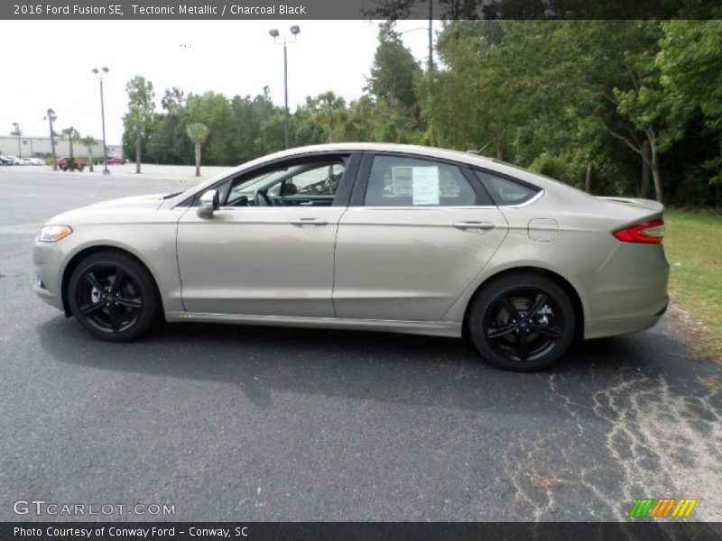 Tectonic Metallic / Charcoal Black 2016 Ford Fusion SE