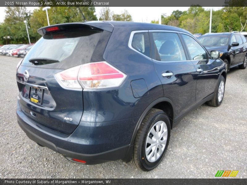 Arctic Blue Metallic / Charcoal 2015 Nissan Rogue S AWD