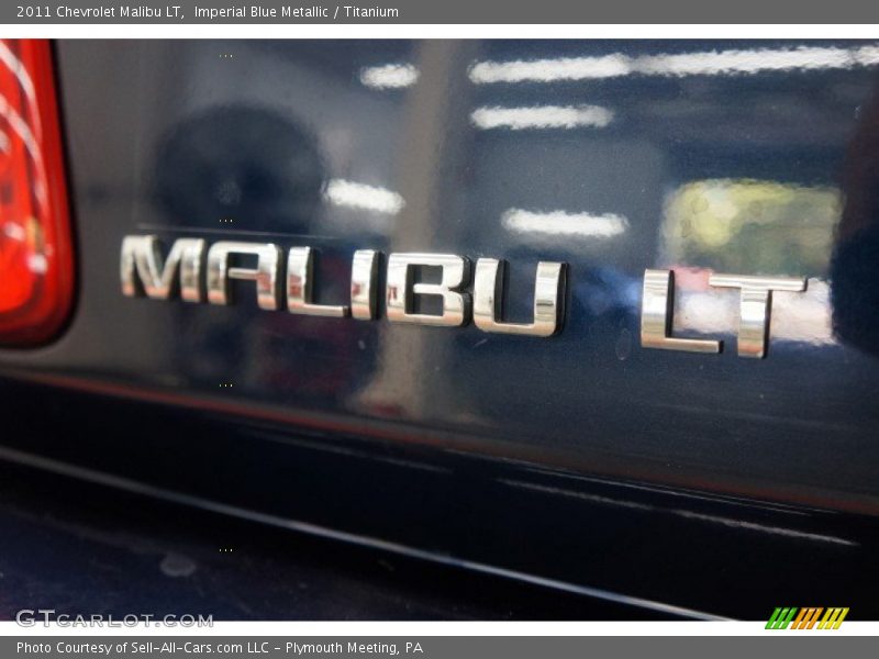 Imperial Blue Metallic / Titanium 2011 Chevrolet Malibu LT