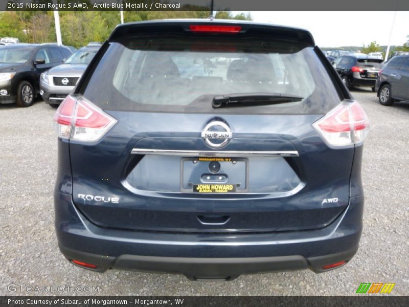 Arctic Blue Metallic / Charcoal 2015 Nissan Rogue S AWD