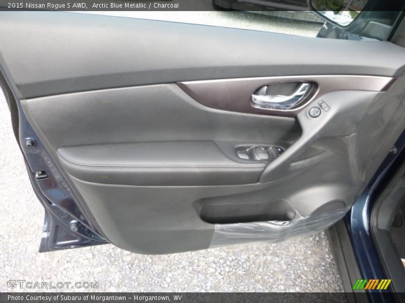 Arctic Blue Metallic / Charcoal 2015 Nissan Rogue S AWD