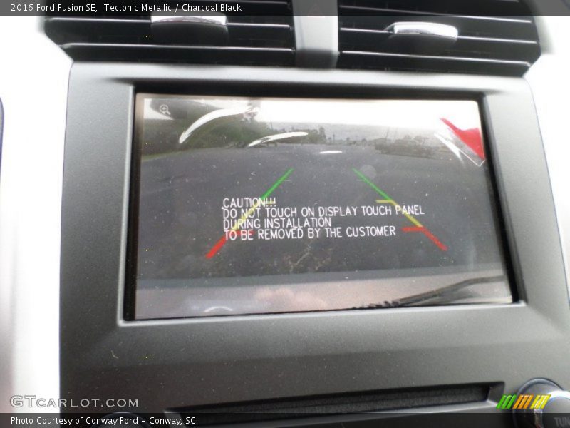 Tectonic Metallic / Charcoal Black 2016 Ford Fusion SE