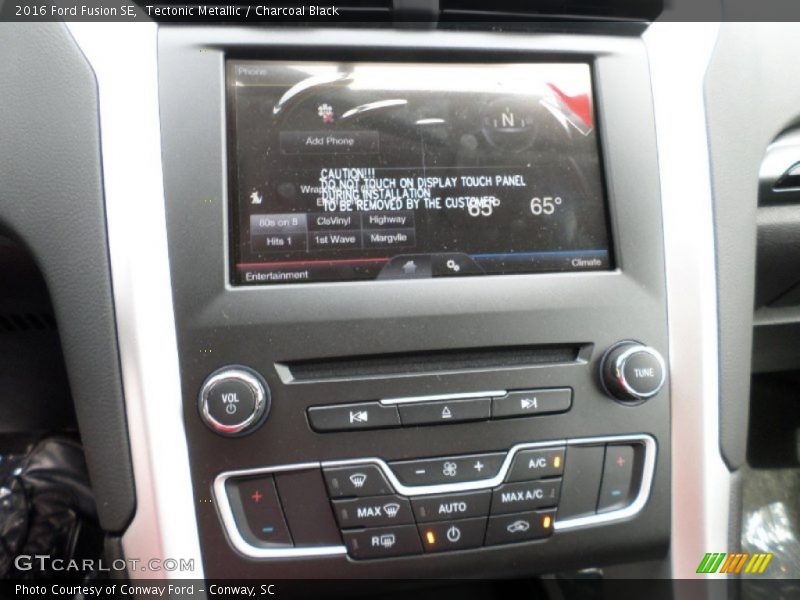 Tectonic Metallic / Charcoal Black 2016 Ford Fusion SE