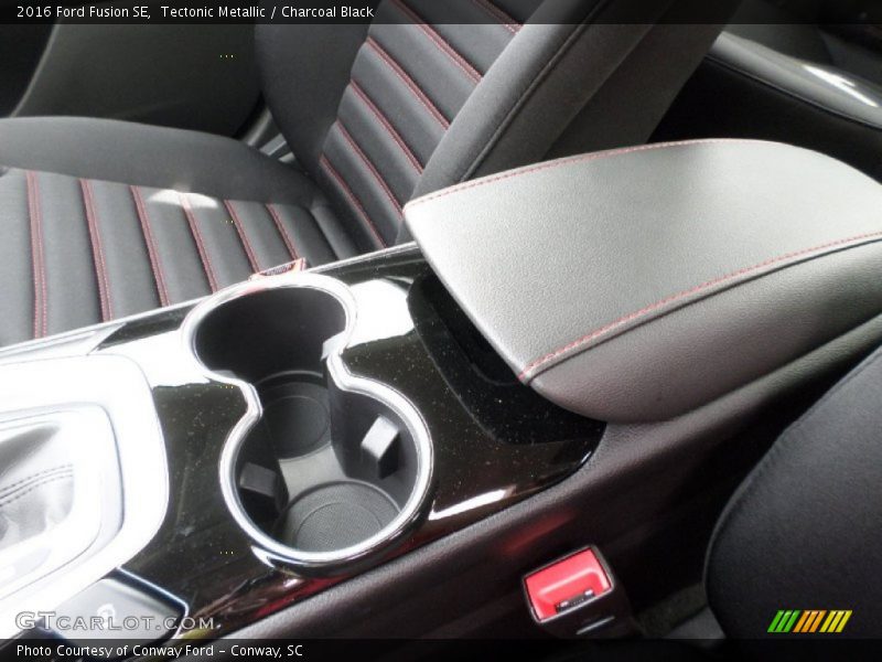 Tectonic Metallic / Charcoal Black 2016 Ford Fusion SE