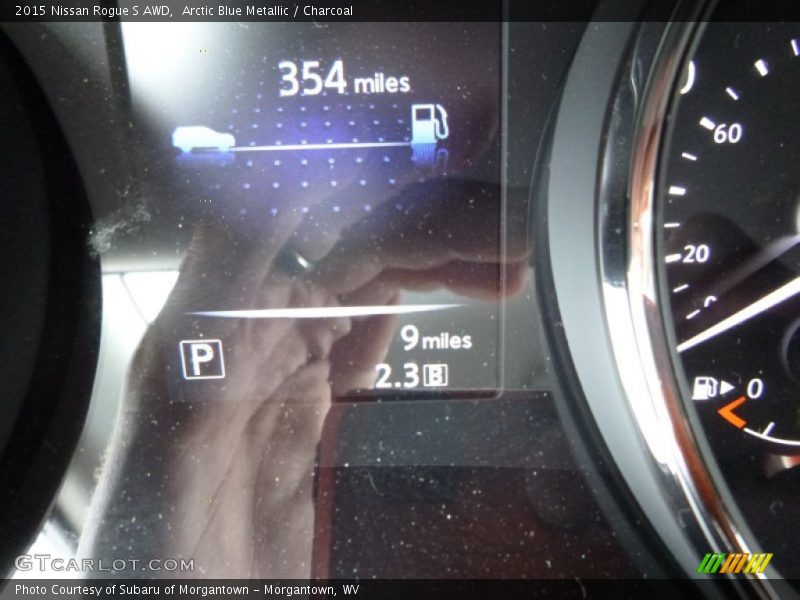 Arctic Blue Metallic / Charcoal 2015 Nissan Rogue S AWD