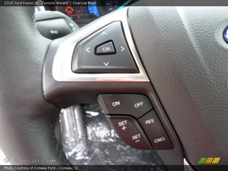 Tectonic Metallic / Charcoal Black 2016 Ford Fusion SE