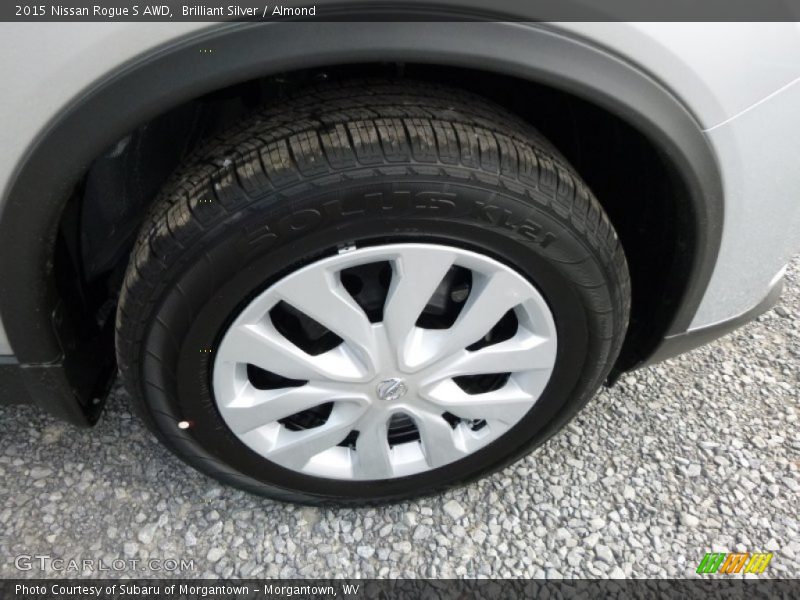 Brilliant Silver / Almond 2015 Nissan Rogue S AWD