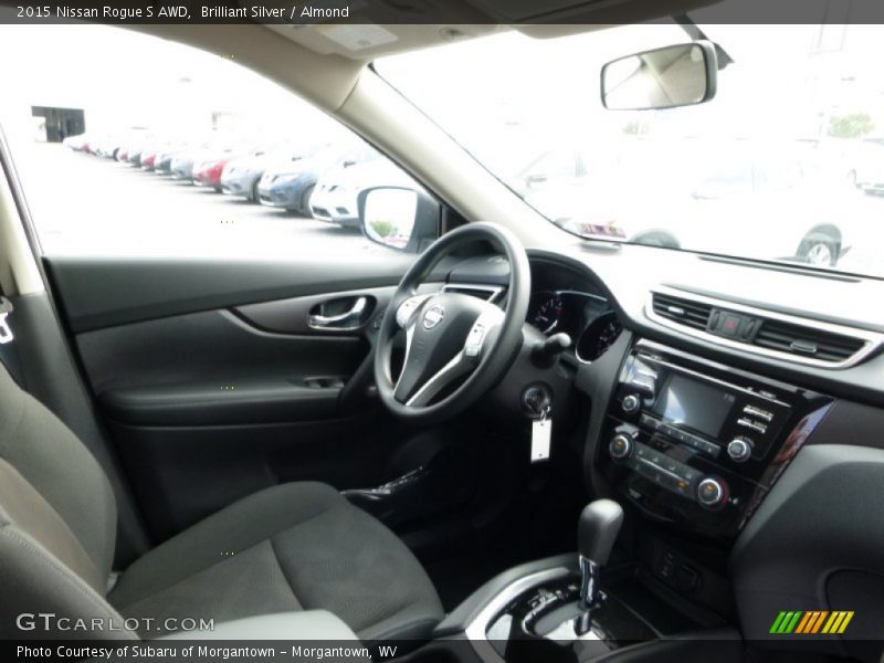 Brilliant Silver / Almond 2015 Nissan Rogue S AWD