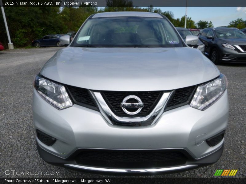 Brilliant Silver / Almond 2015 Nissan Rogue S AWD