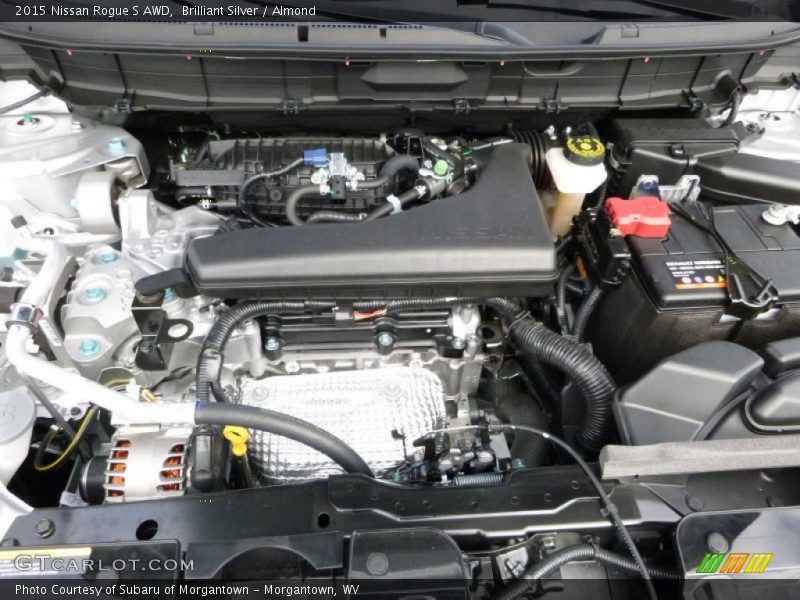 Brilliant Silver / Almond 2015 Nissan Rogue S AWD