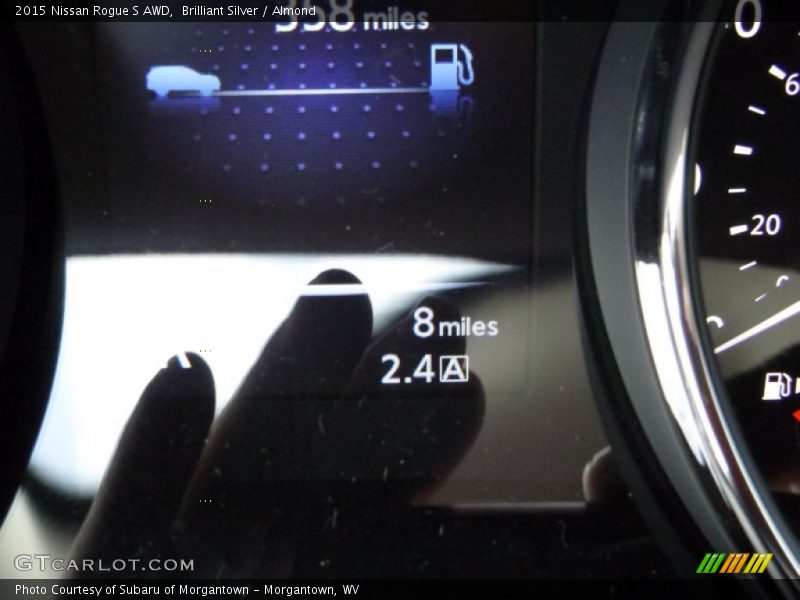 Brilliant Silver / Almond 2015 Nissan Rogue S AWD